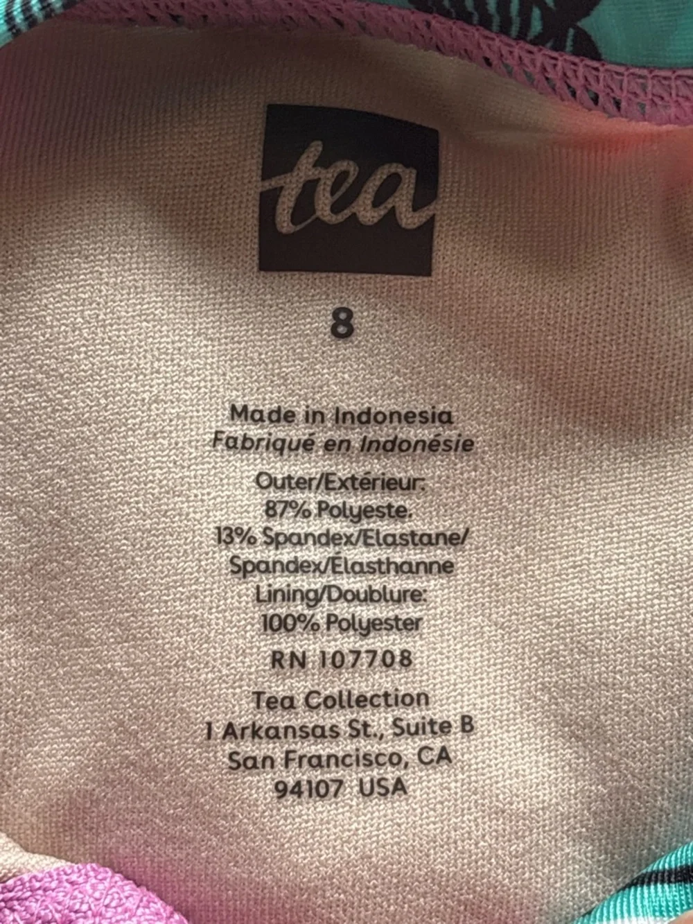 Hanna Andersson & Tea Collection Rash Guard Swim Bundle Girls Sz 8